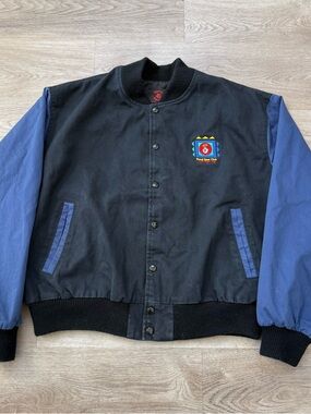 Vintage 80s Good Sam Club Jacket USA Made Cotton Varsity Jacket Mens Large